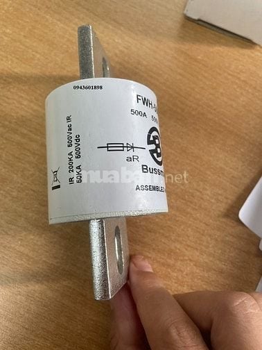 Cầu chì Bussmann FWH-500A bán dẫn, cắt nhanh