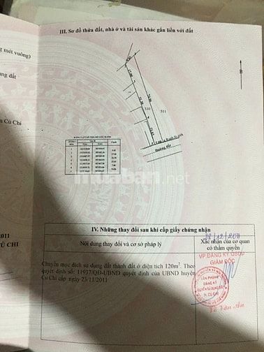 Bán lô đất, Phú Hoà Đông, Củ Chi, TpHCM. 535m2, thổ 120m2, giá 4.4 tỷ