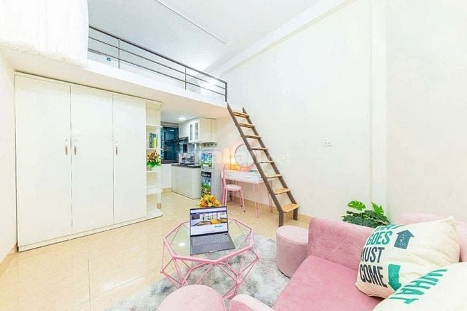 Cho thuê lâu dài  NHÀ MỚI XÂY. DT 3x12 có gác lững 3x6m, oto tới nhà