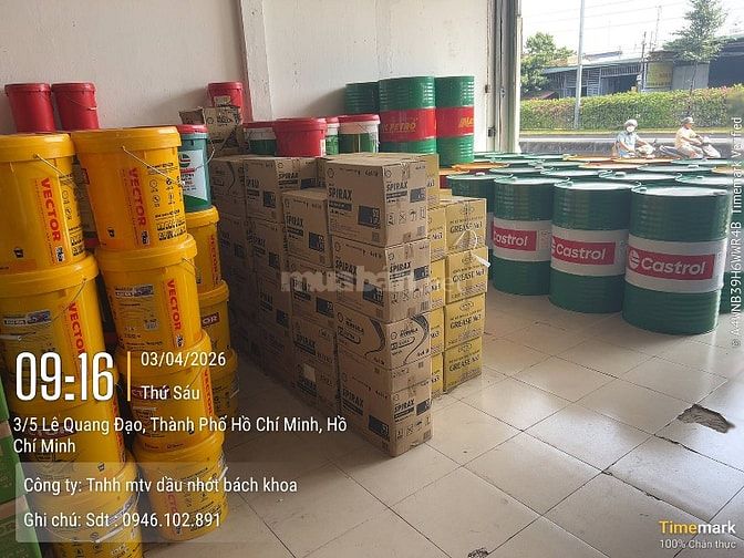 Đơn giá dầu nhớt Castrol, Shell, Saigon Petro, Mobil 2026