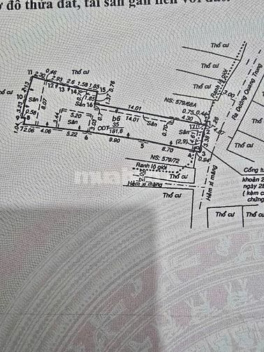 Bán CHDV số 579/70 Quang Trung F11 Gò Vấp, 32 phòng thu nhập 105tr