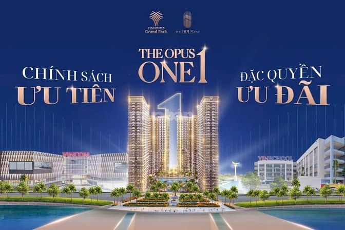 BÁN CĂN GÓC THE OPUS ONE 2 PHÒNG NGỦ VIEW HỒ BƠI , SÔNG GIÁ 6.2TỶ