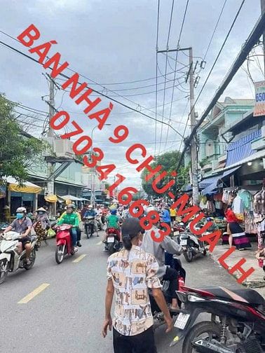 Bán nhà mặt tiền đường 13m/giá: 830tr-sau chợ bình chánh ql1a tphcm.