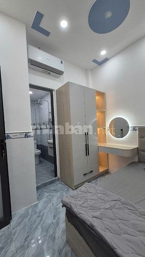 Nhà Hẻm 14B Hưng Phú, P8, Q8. Nhà 1 trệt, 2 lầu,ST.Ngang 6,4m x Dài 4m