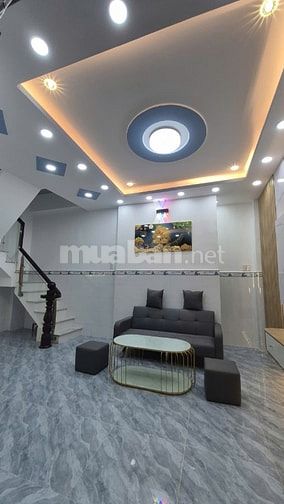 Nhà Hẻm 14B Hưng Phú, P8, Q8. Nhà 1 trệt, 2 lầu,ST.Ngang 6,4m x Dài 4m