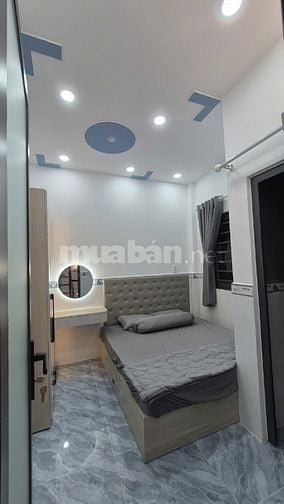 Nhà Hẻm 14B Hưng Phú, P8, Q8. Nhà 1 trệt, 2 lầu,ST.Ngang 6,4m x Dài 4m