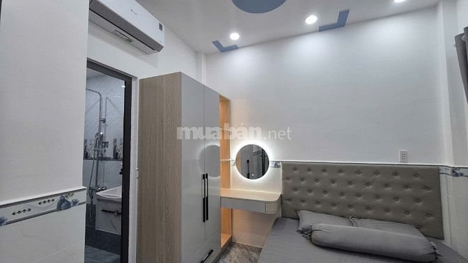 Nhà Hẻm 14B Hưng Phú, P8, Q8. Nhà 1 trệt, 2 lầu,ST.Ngang 6,4m x Dài 4m