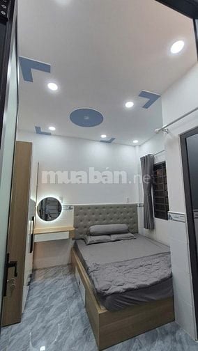 Nhà Hẻm 14B Hưng Phú, P8, Q8. Nhà 1 trệt, 2 lầu,ST.Ngang 6,4m x Dài 4m