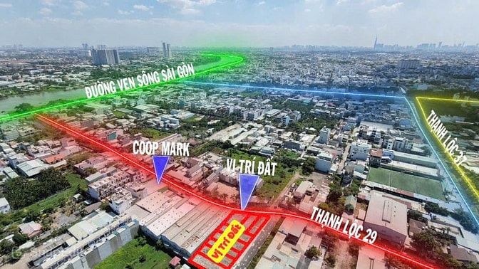 Bán lô ngang gần 5m ngay phường Thạnh Lộc, đường cực đẹp chỉ nhỉnh hơn