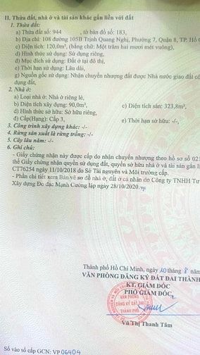 CẦN BÁN NHÀ TRỊNH QUANG NGHỊ, PHƯỜNG 7, QUẬN 8, SỔ HỒNG CHÍNH CHỦ