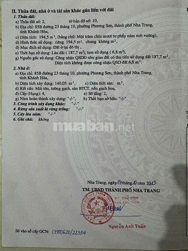 Nhà 2tầng mặt tiền ,nở hậu đường 23 tháng10. Rẽ hơn định giá ngân hàng