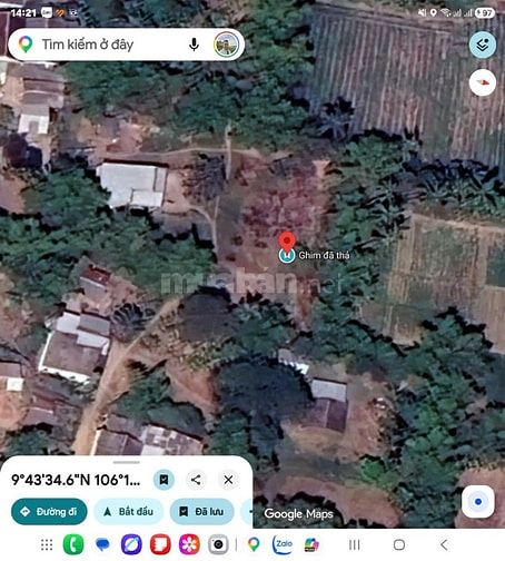 Bán 540m đát thổ cư Trà Vinh Tân Hiêp giá 300 triệu ( bán đúng giá )