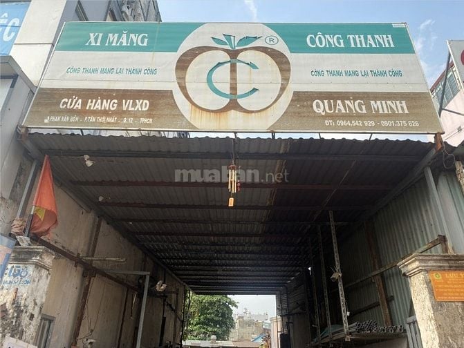 BÁN ĐẤT MẶT TIỀN PHAN VĂN HỚN (GẦN TRƯỜNG CHINH) - VỊ TRÍ ĐẸP