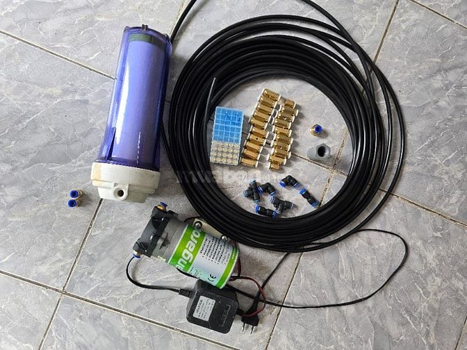 Bộ phun sương quán cà phê tưới cây sân vườn 