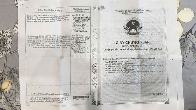 CẦN BÁN 2 CĂN NHÀ GIÁ RẺ QUẬN 11 – SỔ HỒNG RIÊNG – CHÍNH CHỦ