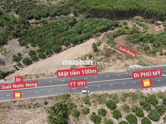 Đất đẹp giáp suối - mặt tiền 100m xã Bình Châu gần suối nước nóng