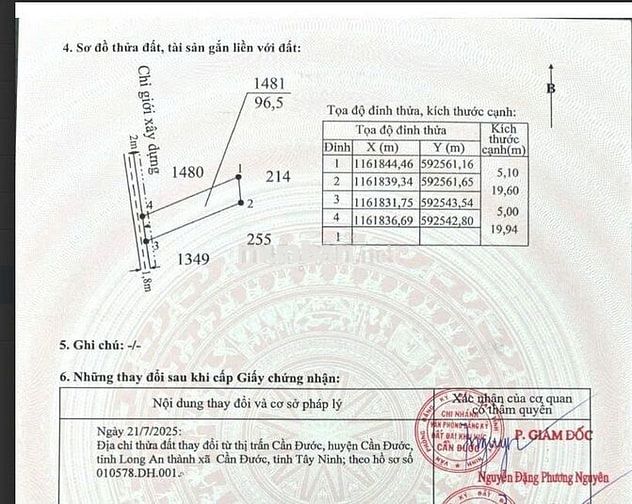 🔥 Đất trung tâm Cần Đước – Giá rẻ – Sang tên ngay trong ngày!