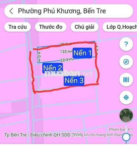 3 Nền liền kề Phường Phú Khương Bến Tre 