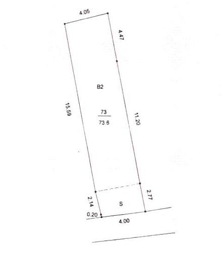Chỉ 183 triệu/m2 – Gốc Đề - DT 74m2 - MT 4m, hình thửa vuông A4