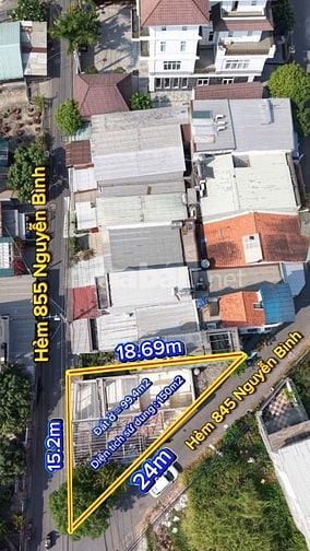 Giảm giá 4,55tỷ cần bán nhanh 150m2 đất hai MT hẻm 6m