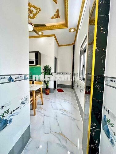Nhà Mới Xây 1 Lầu 4 x 24m  . Đường Xe Hơi 7 Chỗ - 4 Phòng Sổ Hoàn Công