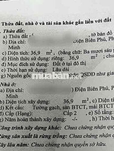 🏡 Nhà Quận 3 khu Bàn Cờ - hẻm thẳng 1 trục -  4 tầng - 4 phòng ngủ