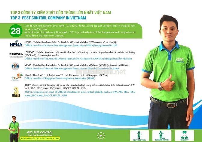 TUYỂN NAM XỬ LÝ CÔN TRÙNG TẠI CẦN THƠ