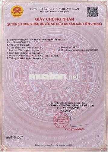 Bán đất 2 mặt tiền  đường OTô 17x44 m đất được chuyển thổ cư