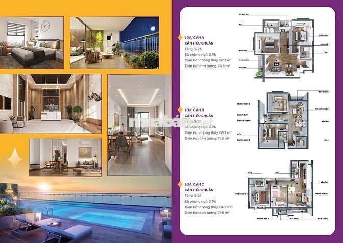 HIẾM!1 CHỈ 3tỷX CĂN 2PN&2WC VIEW BIỂN CHIẾT KHẤU 6% - MIA CENTER POINT