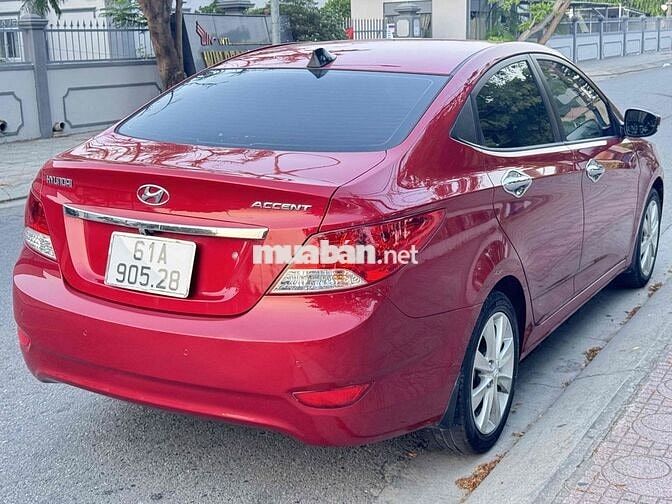 Hyundai Accent 2012 Sedan Đỏ Zin