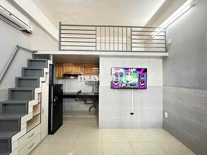 DUPLEX GÁC CAO CỬA SỔ FULL NỘI THẤT NGAY CHỢ AN NHƠN