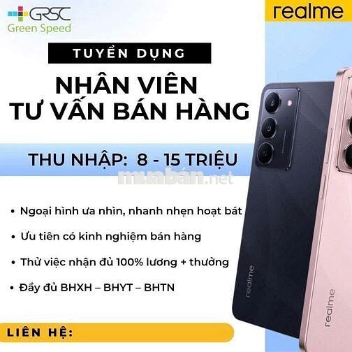 REALME - NHÂN VIÊN TƯ VẤN BÁN HÀNG