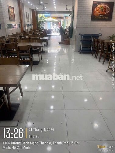Cho thuê nguyên căn mặt tiền 1033 CMT8, Tân Bình - Setup sẵn quán Phở