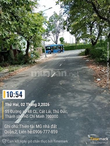 Bán đất nền khu 50ha phương cát lái Quận 2 củ giá 67tr/m