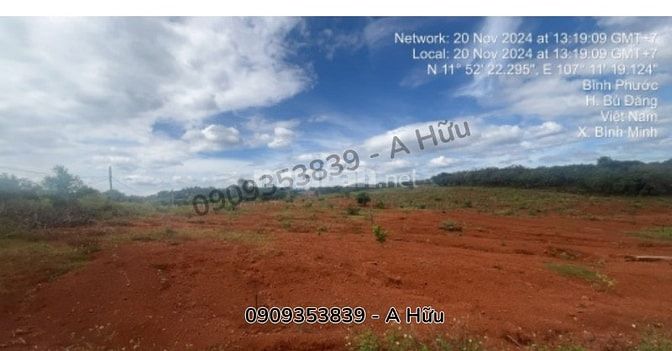 Chính chủ bán đất 1.221m² Bù Đăng, Bình Phước – Giá 1,5 tỷ