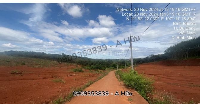 Chính chủ bán đất 1.221m² Bù Đăng, Bình Phước – Giá 1,5 tỷ