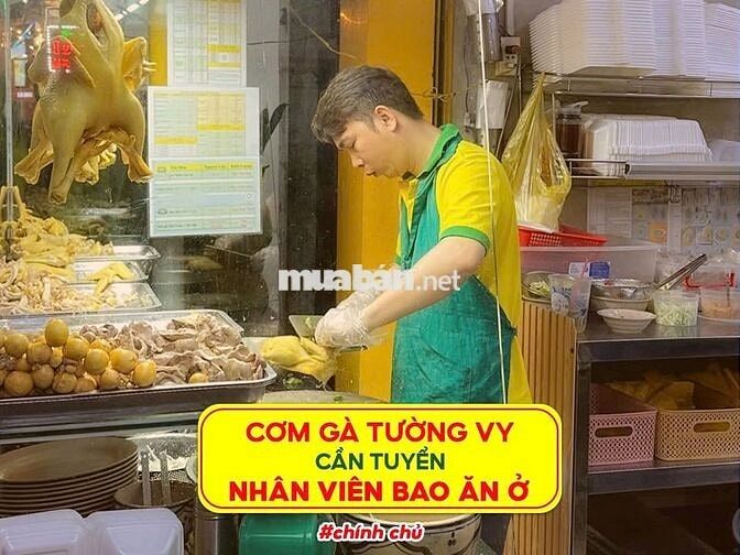 🔥CƠM GÀ TA TƯỜNG VY TUYỂN 6 NAM/NỮ/LGPT BAO ĂN Ở