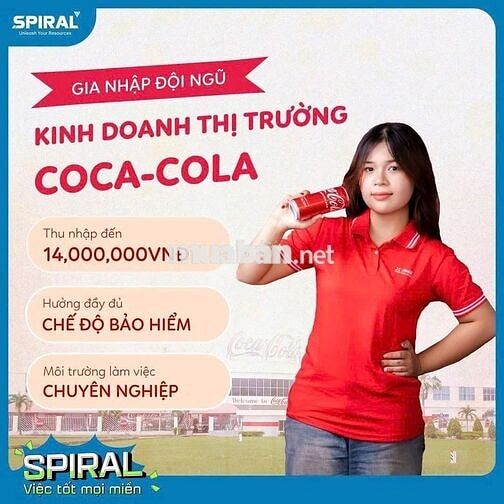 COCA-COLA TUYỂN NHÂN VIÊN KINH DOANH THỊ TRƯỜNG