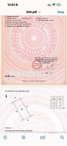 Hàng F0 vừa mới ra lò, 30 lô đất sổ riêng full thổ cư Phường Tân Triều