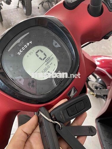 Honda Scoopy tháng 7/2025 Đỏ nhám odo 5868 km