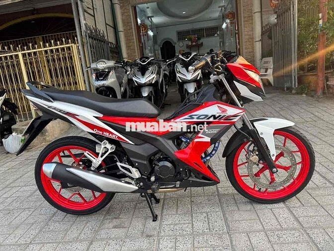 Honda Sonic Hati trắng đỏ biển Long Xuyên