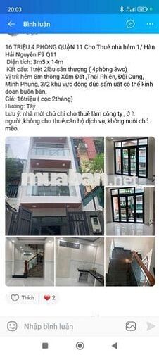 nhà cho thuê hẻm 8m nhà đẹp 2 tấm st 4 phòng ngủ 