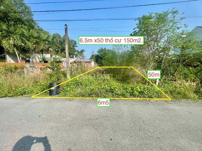 Bán nhanh đất xã Phạm Văn Cội đường 500, DT 324m². Giá 1 tỷ 990 triệu