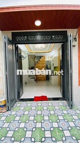 NHÀ MẶT TIỀN ĐƯỜNG  8M- GÒ XOÀI - 3 TẦNG- DTSD 60m2- SHR- CHỈ 3 TỶ 38
