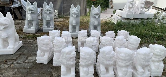  khắc bia mộ tượng búp sen tượng kỳ lân để mộ bằng đá giá rẻ