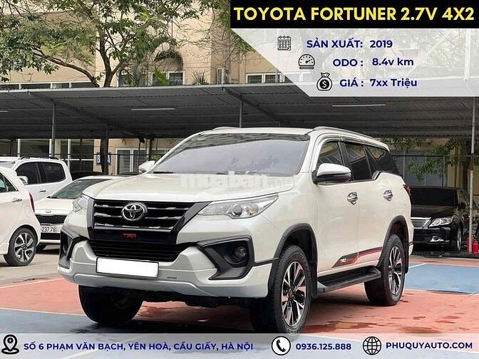 Toyota Fortuner 2.7L TRD sx 2019 màu trắng