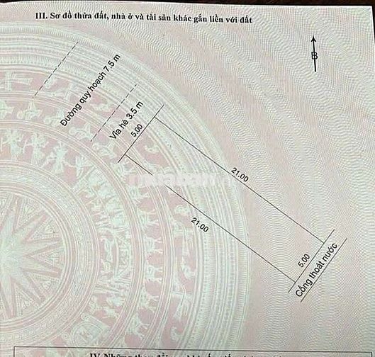 💥Đất Mặt Tiền 7.5m Lề 4m Đặng Hồi Xuân 105m2