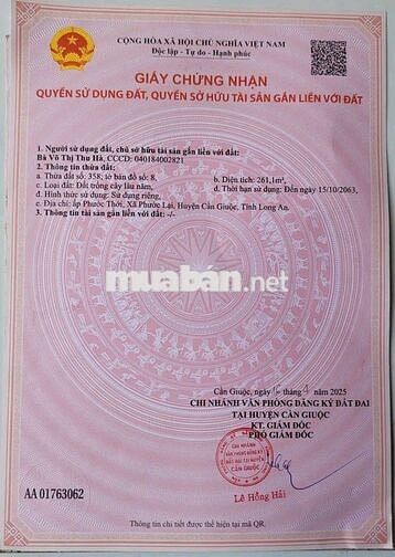 Bán đất mặt tiền đường Rạch Đình ( phước lại)