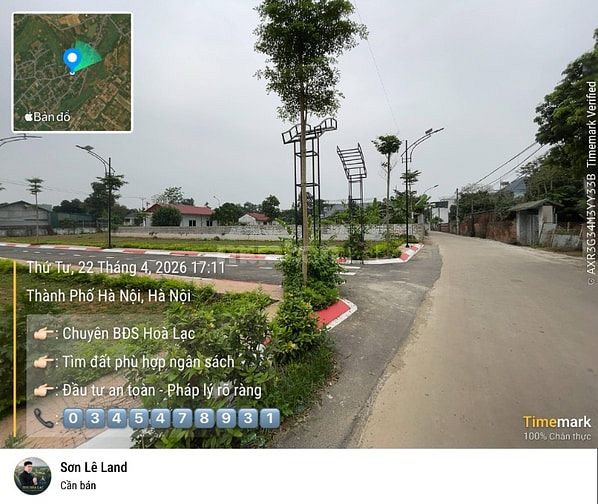 Cần bay đất tại Xã Hòa Lạc, 100m2, 3x triệu / m2, x tiểu học !!!