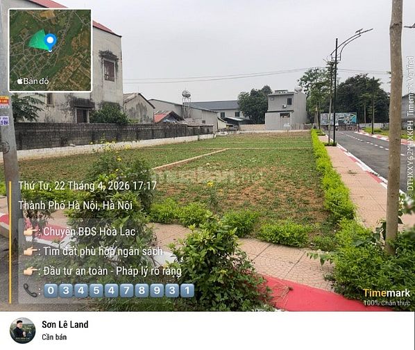 Cần bay đất tại Xã Hòa Lạc, 100m2, 3x triệu / m2, x tiểu học !!!